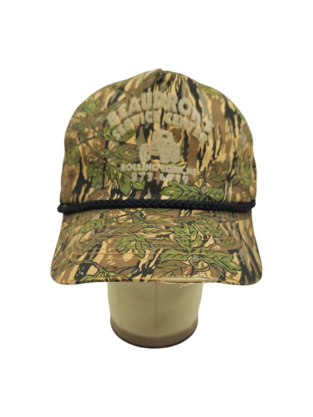Beaudrons Service Center Camo Trucker Snapback  Rope Cap Hat Rolling Fork MS Vin - Picture 13 of 13